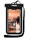 FRiEQ Universal Waterproof Case for Outdoor Activities - Waterproof bag for Apple iPhone 7, 7 Plus, 6S, 6S Plus, 6, 6 Plus, 5S; Galaxy S6, S4; HTC One X, Galaxy Note 3, Note 2; LG G2 - IPX8 Certified to 100 Feet (Black)