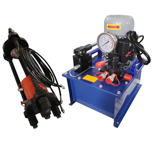 WYDDDARY 100T Crawler Pin Dismantling Machine Electric Chain Pinning Machine Excavator Maintenance Pressing Sleeve Pressing Chain Integrated Machine with 220V 1500W Hand Electric Integrated Pump