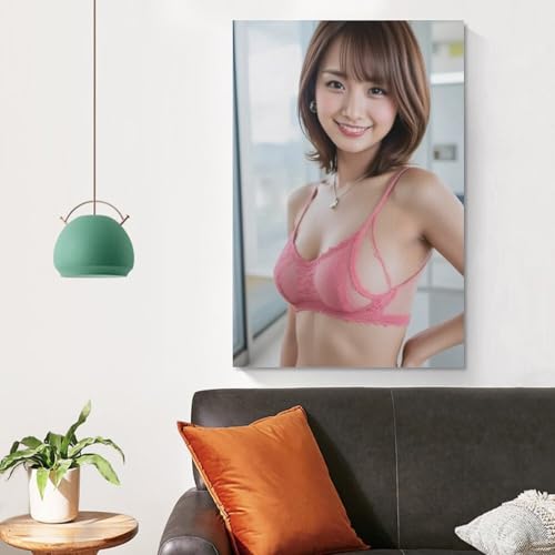 井上清華 (36)ポスターキャンバスの現代様式の部屋の装飾の版画掛かる絵画室内装飾の家のアートワークUnframe-style 16x24inch(40x60cm) [4]