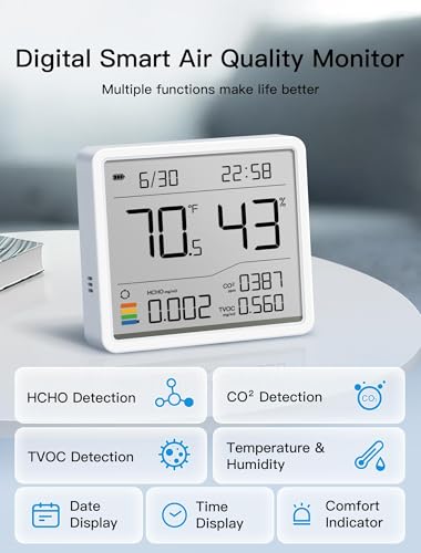 MASHI-Air-Quality-Monitor-Indoor-Air-Quality-Meter-Detects-CO2-TVOC-Formaldehyde-Humidity-Temperature-Multifunctional-air-Pollution-Detector-for-Home-Office-or-School-Air-Quality-Tester