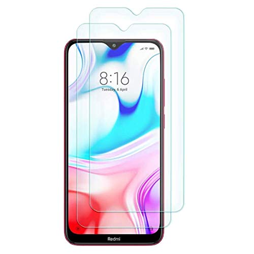 Uponew For Redmi Note 8 Tempered Glass Screen Protector - [2 Pack] Tempered Glass Screen Protector Frontier Protective Protector Clear Cover For Redmi Note 8 #TOP1