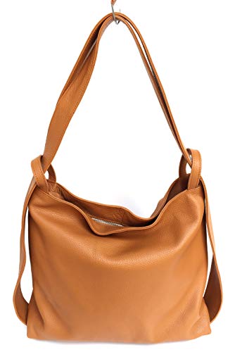 Superflybags Sac porté Épaule/Sac à Dos en Cuir Véritable sac convertible en sac à dosmodèle ERICE Made in Italy Cover