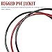 8 Gauge Wire (25FT Red+25FT Black) Copper Clad Aluminum CCA,60A Fuse Holder,20 Pcs Lugs,20 Pcs 2:1 Heat Shrink Tubes,Car Amplifier Power&Ground Cable,Primary Automotive Wire