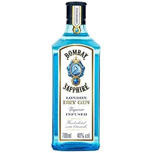 Bombay Sapphire Distilled Premium London Dry Gin, per Dampfinfusion hergestellt mit 10 erlesenen exotischen Botanicals…