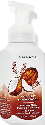 Bath and Body Works Coconut Sandalwood Gentle Foaming Hand Soap 8.75 Ounce (Coconut Sandalwood)