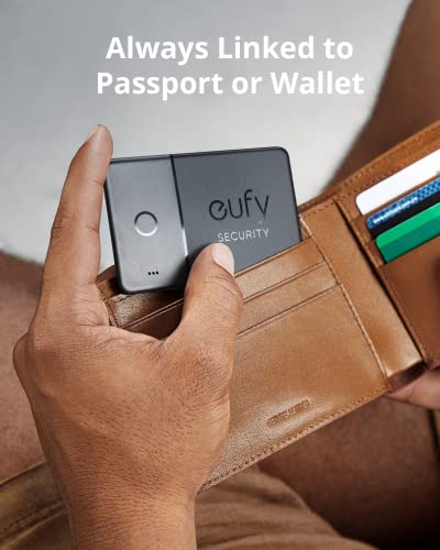 Eufy Security Smarttrack Card (Black, 1-Pack), Works With Apple Find My (Ios Only), Wallet Tracker, Phone Finder, Water Resistant, Up To 3-Year Battery Life, 2.4Mm Thickness (Android Not Supported) #TOP3