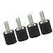 Rubber Vibration Mounts Heavy Duty Anti Shock Silent Blocks for Machinery Engines Pumps Black Silver M3 M5 M6 4pcs Set Industrial Grade Dampers (VD8*8 M3*8)