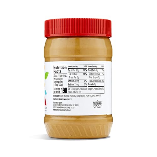 Image of 365 By Whole Foods Market, Peanut Butter Spread Creamy No Stir, 16 Ounce (Pack of 3)