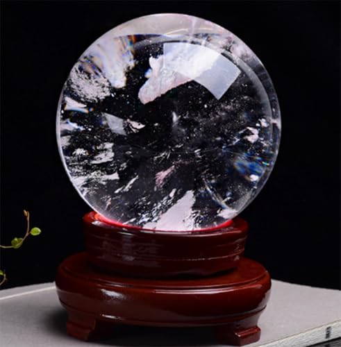 Boule de cristal Feng Shui en quartz clair 10cm pour harmoniser la maison - 2