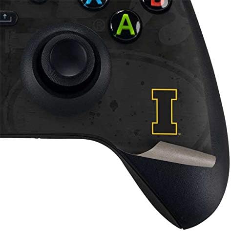 Skinit Decal Gaming Skin Compatible with Xbox Series X Controller - Officially Licensed University of Iowa Hawkeyes Distressed Logo Design