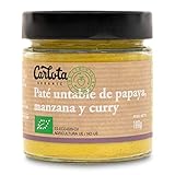 Pate de Papaya, Manzana y Curry Bio 180g Carlota Organic