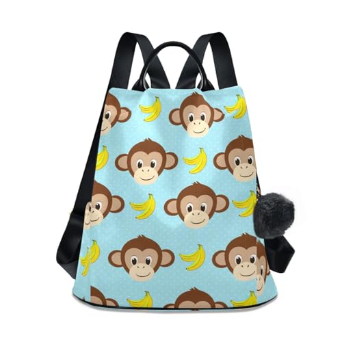 Singe mignon dessin animé pois bleus pour apaiser les nuits de bébé et chasser les cauchemars