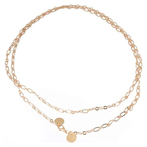 Ivyday Belly Waist Chain Multi-Layer Metal Body Chain Waistband Beach Jewelry for Women (Gold) Cover