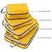 Gonex Compression Packing Cubes, 4pcs Expandable Storage Travel Luggage Bags Organizers (Apricot)