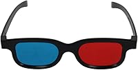 Vista 5 de Othmro 5 gafas de estilo 3D duraderas, gafas de visión 3D 3D, gafas de juego de películas 3D, gafas 3D rojo-azul, marco de plástico, lente de resina