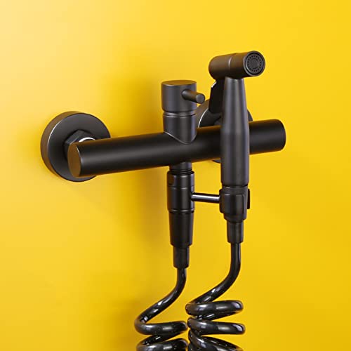 Kit pulvérisateur de bidet noir mat de douche toilette haute finition
