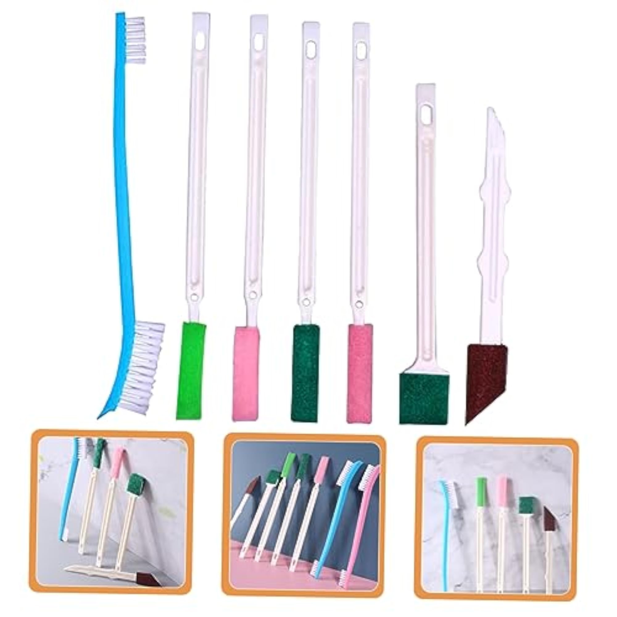 35 Pcs Detail Cleaning Brush Set for Home