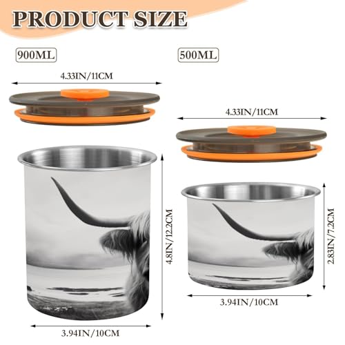 Envase de acero inoxidable para café hermético 500 ml miniatura 2