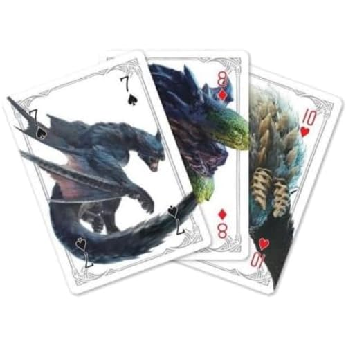 SAKAMI - Monster Hunter - World Ice - 52 Spielkarten - Poker, Kartenspiel, Deck, Playing Cards - original & lizensiert