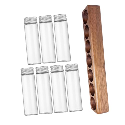 Tubos de vidrio para almacenamiento de café Zerodeko con base