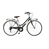 Airbici Bicicleta de Paseo Mujer Negro Modelo Allure 603AC | Bicicleta Vintage de Paseo 6 Velocidades, Luces LED y Portaequipajes | Bici Urbana Mujer