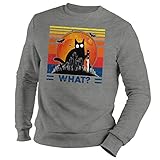 Photo Gallery vintage cat halloween what with knife blood funny felpa unisex grigio size xl Photo Gallery vintage cat halloween what with knife blood funny felpa unisex grigio size xl
