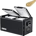 ICECO VL75 ProD Dual Zone Portable Refrigerator Multi-directional Lid, 79Qt 12 Volt Fridge with SECOP Compressor, Dual USB & DC 12/24V, AC 110-240V, 0?-50?, for Car, RV, Ouctdoor|With Sleeping Bag