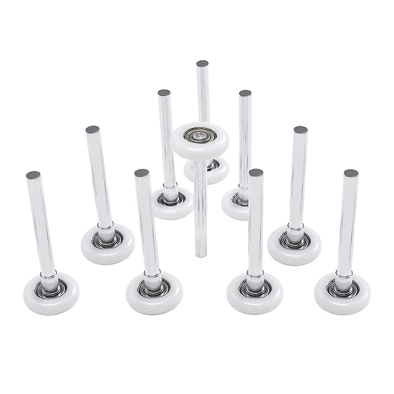 Spare Part for 10Pcs 2 Inch Garage Door Rolle Nylon Garage Door Wheels for Garage Track Replacement with Sealed 6200Zz Ball Bearing