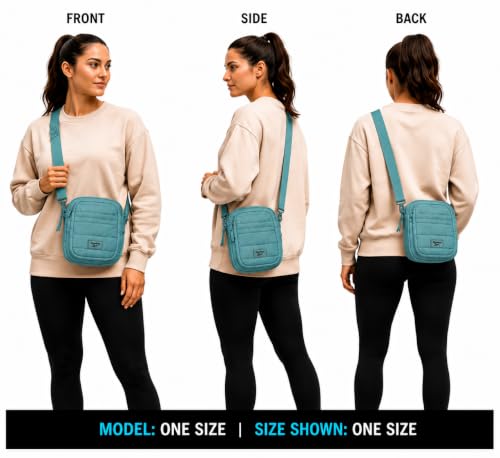 Image of Reebok Womens Crossbody Bags - Lightweight Sling Cell Phone Purse, Quilted Small Crossbody Bags Women