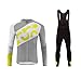 UGLY FROG Bike Wear Completo Maglia Ciclismo Manica Lunga da Uomo Abbigliamento Ciclismo Invernale + Long Bib Pantaloni Triathlon Body