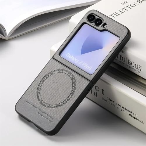 Coque magnétique Samsung Galaxy Z Flip6 étui de protection gris