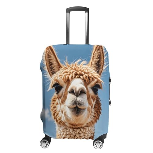 Alpaca Llama Luggage Covers Tsa Approved Suitcase Cover Elastic Washable Luggage Sleeve Carry on Cover Protector Anti-Scratch Suitcase Protector Fits 19-30 Inch Case(S)
