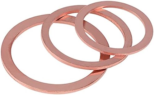 100Pcs M3 M4 M5 M6 M7 M8 Copper Plain Washers Brass Flat Washer Copper Flat Gasket Meson Brass Seal Gasket/M6*12 * 1.5 (M8*12 * 1.5)