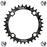 VXM Chainring 104 BCD 32T 34T 36T 38T Narrow Wide Single Chain Ring with 4 Pieces Sprocket Bolts,...