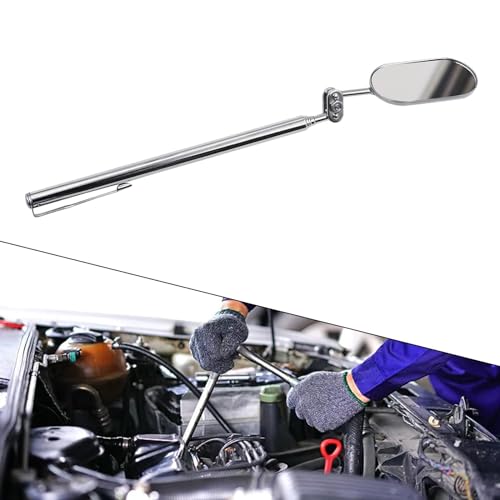 Image of Telescoping Inspection Mirror 360 Swivel Multipurpose Metal Mechanics Mirror