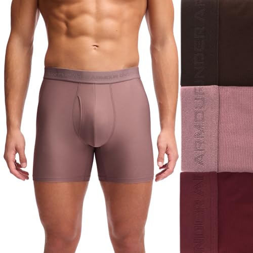 Under Armour Men's Ua Performance Tech Mesh-Mod 6 in 3pk,Sierra Taupe2