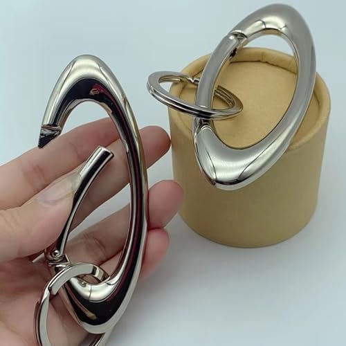 Laikoutd Trendy Oval Shaped Carabiner Key Holders 2 Pieces Set Portable and for Backpack Decoration Daily Use - Image 7
