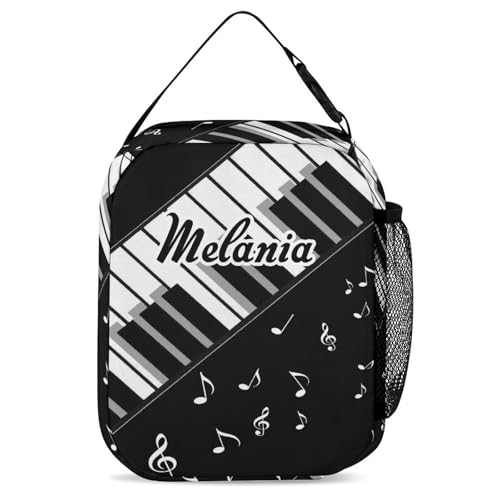 zaaprintblanket Custom Music Notes Piano Backpack 3 Piece Set Personalized School Backpack with Lunch Bag Pencil Case for Boys Girls Kids4