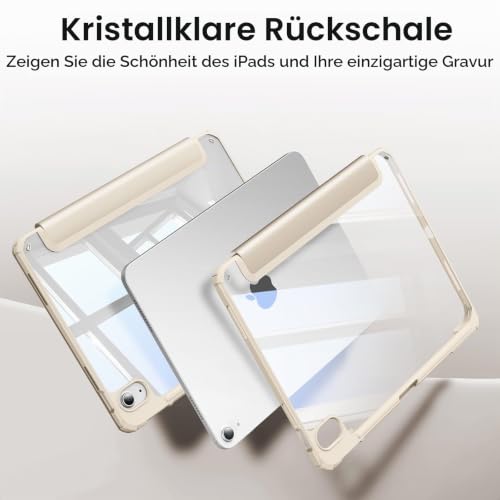 Fintie Hybrid Hülle für iPad 10. Generation 2022 (10.9 Zoll) mit Stifthalter - Stoßfeste Schutzhülle mit transparenter Hartschale auf der… – Ansicht 4