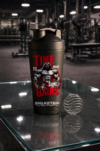 Image of Stainless Steel Gym Shaker Bottle 750ml | Leak Proof Protein Mixer Shaker | BPA Free | Metal Sports Water Bottle for Gym, Workout & Fitness (Anime-21-BLACK)