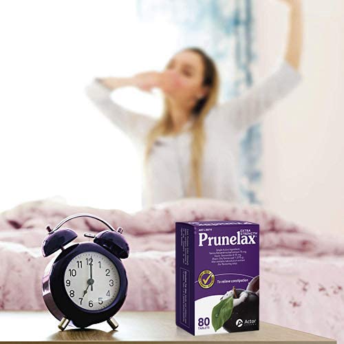 Prunelax Tablets - Extra Strength Natural Laxative Supplement Containing High Strength Senna For Constipation Relief & Restore Normal Bowel Motion-120 Tablets #TOP4