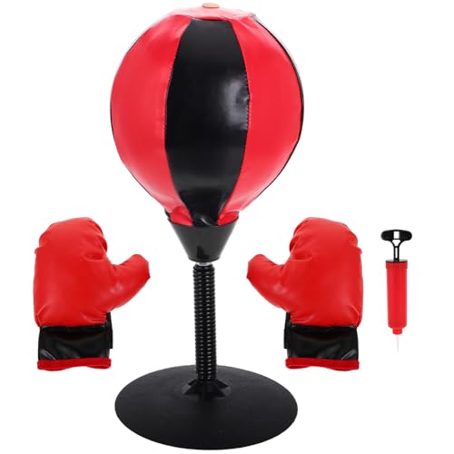 VANZACK Boxing Speed Ball for Boys and Girls Inflatable Set Sturdy Pu Material Compact Home Gym Martial Arts Training