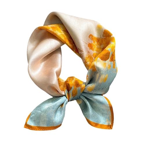 Image of ANDANTINO 100% Mulberry Silk Scarf -21 inch Square Neckerchief with Gift Packed