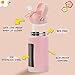 Kerilyn Kids Water Bottle, Stainless Steel Insulated Water Bottle For Kids, School, Boys Girls - Toddler Cup With Straws, Leak-proof, BPA Free, Pink, 12 oz