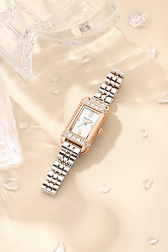 Image of Daniel Hechter Paris Louvre Collection Square Dial Watch for Women with Roman Indices and Stainless Steel Strap-DHW2006