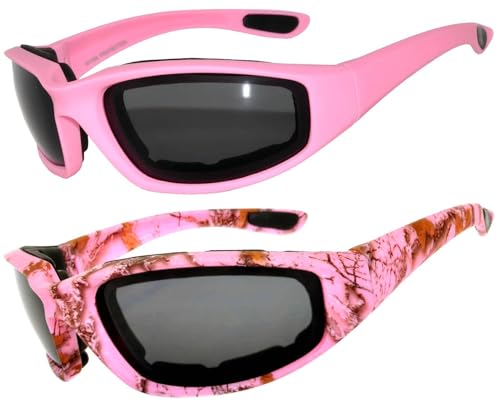 Image of OWL Motorcycle Riding Sport Sunglasses Assorted Color Multipacks, Unisex Foam Padded Wind Blocking Glasses UV400 Protection