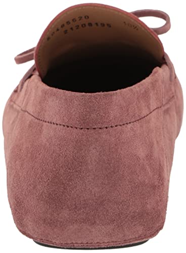 Image of BOSS Women's Suede Slip-on Moccasins with Top Bow Detail