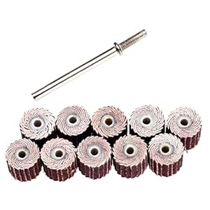 Polijstwiel flap wiel schuren 240 korrel schuurpapier schuurmiddel 3 mm schenkel voor roterende boorgereedschap molen 10 stks schuurpapier wiel