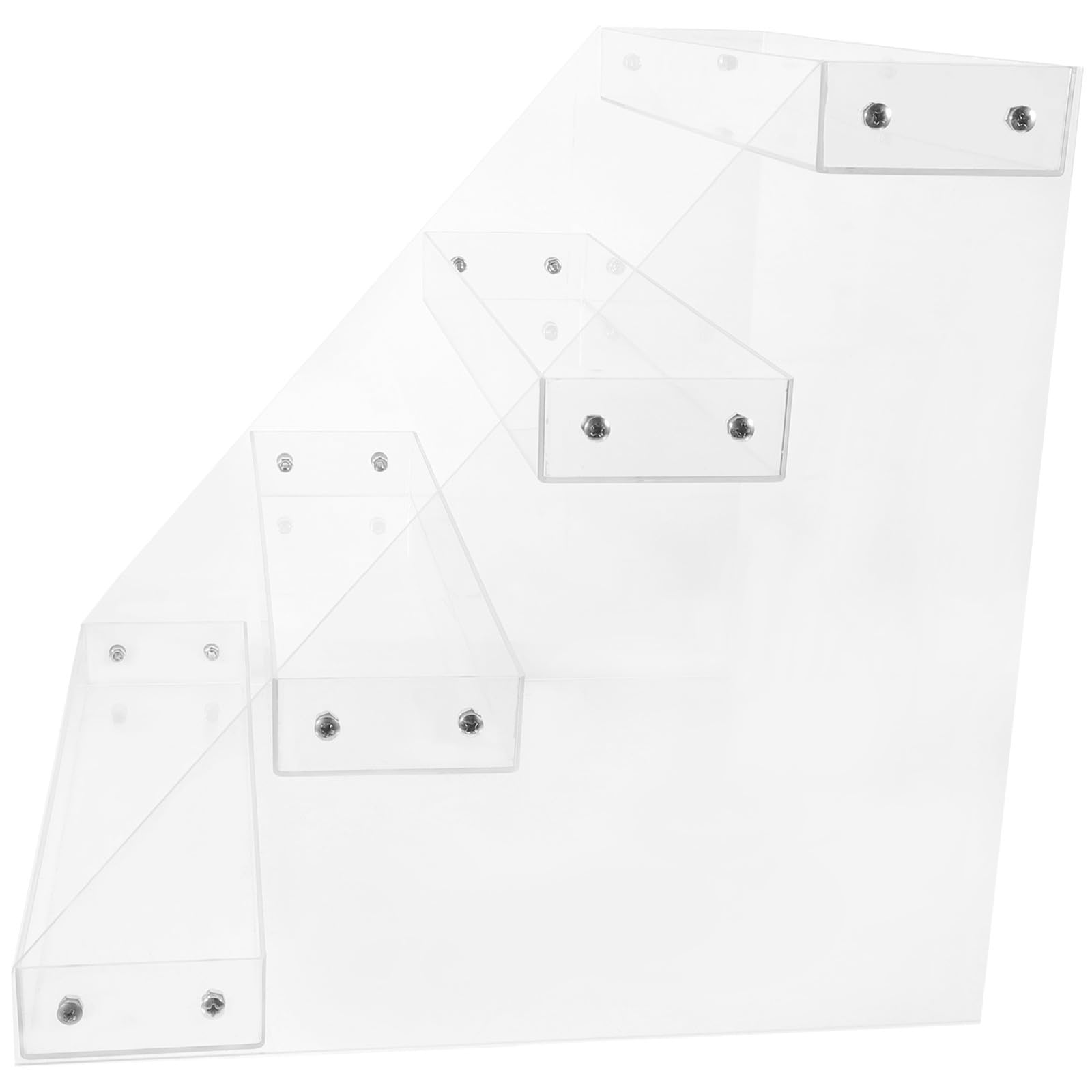 Présentoir à boissons sophistiqué en acrylique, rack de stockage design pour commerce