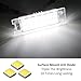 iJDMTOY OEM-Fit 3W Full LED License Plate Light Kit Compatible With Jeep 2015-up Renegade, Powered by 18-SMD Xenon White LED & Can-bus Error Free